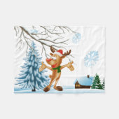 Weihnachtsbaum Fleece Blanket 30x40 (Vorderseite (Horizontal))