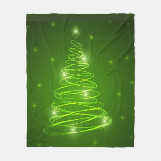 Weihnachtsbaum-Fleece-Decke Fleecedecke (Vorderseite)