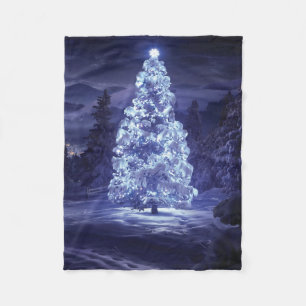 Weihnachtsbaum Fleecedecke