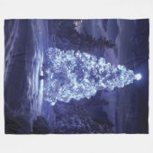 Weihnachtsbaum Fleecedecke (Vorderseite (Horizontal))