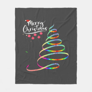 Weihnachtsbaum Fleecedecke