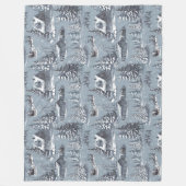 Weihnachtsbaum Fleecedecke (Vorderseite)