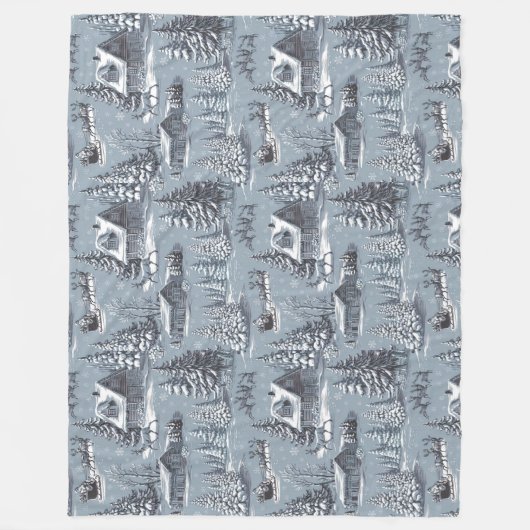 Weihnachtsbaum Fleecedecke (Vorderseite)