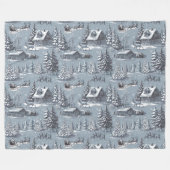 Weihnachtsbaum Fleecedecke (Vorderseite (Horizontal))