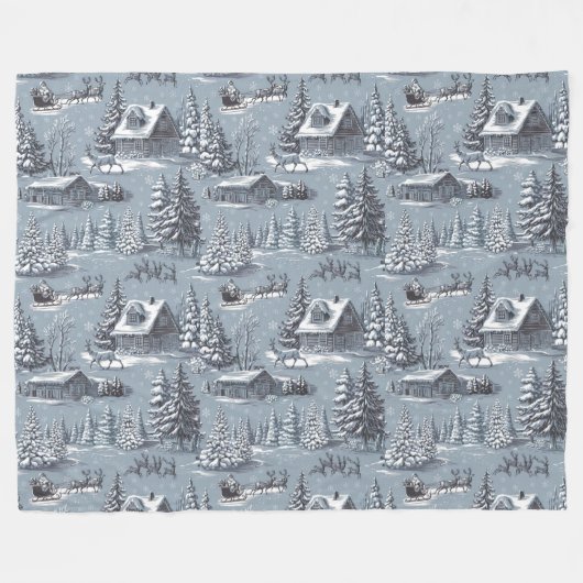 Weihnachtsbaum Fleecedecke (Vorderseite (Horizontal))