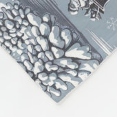 Weihnachtsbaum Fleecedecke (Ecke)