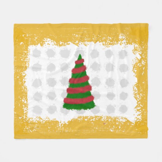Weihnachtsbaum Fleecedecke (Vorderseite (Horizontal))