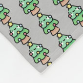 Weihnachtsbaum Fleecedecke (Ecke)