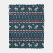 Weihnachtsbaum Fleecedecke (Vorderseite)