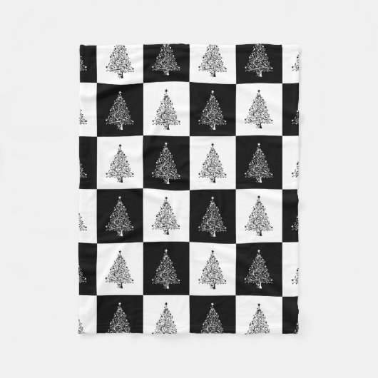 Weihnachtsbaum Fleecedecke (Vorderseite)