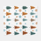 Weihnachtsbaum Fleecedecke (Vorderseite (Horizontal))