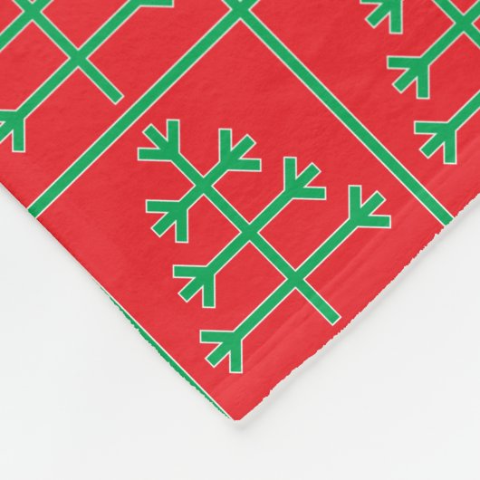 Weihnachtsbaum Fleecedecke (Ecke)