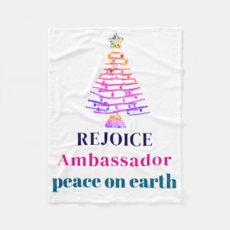 Weihnachtsbaum Fleecedecke