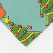 Weihnachtsbaum Fleecedecke (Ecke)