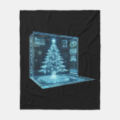 Weihnachtsbaum Fleecedecke (Vorderseite)