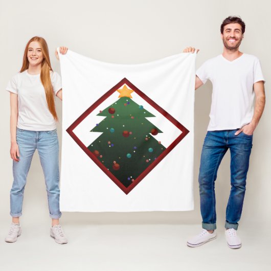 Weihnachtsbaum Fleecedecke (Beispiel)