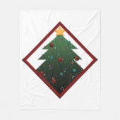 Weihnachtsbaum Fleecedecke (Vorderseite)