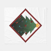 Weihnachtsbaum Fleecedecke (Vorderseite (Horizontal))