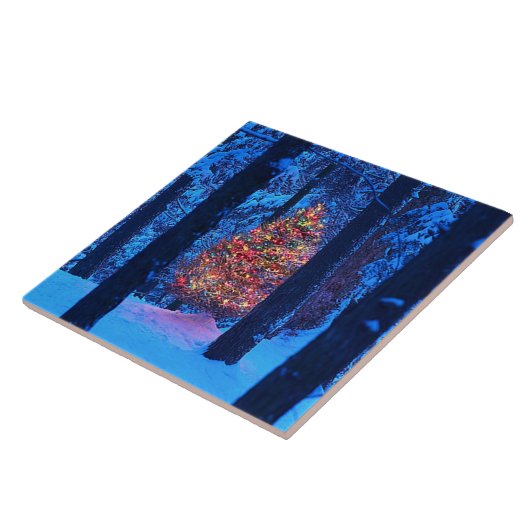 Weihnachtsbaum-Fliese Trivet Fliese (Seite)