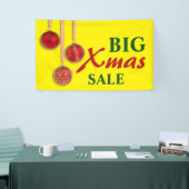 Weihnachtsbaum-Flitter rot + Ihre Ideen Banner (Messeveranstaltung)