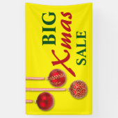 Weihnachtsbaum-Flitter rot + Ihre Ideen Banner (Vertikal)