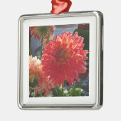 Weihnachtsbaum-Flora-Verzierung Silbernes Ornament (Links)