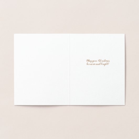 Weihnachtsbaum Folienkarte (Innenseite)