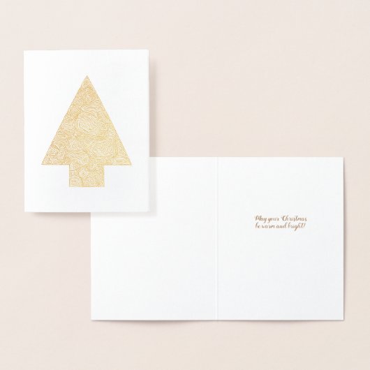 Weihnachtsbaum Folienkarte (Anzeige)