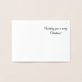 Weihnachtsbaum Folienkarte (Innenseite)