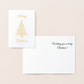 Weihnachtsbaum Folienkarte (Anzeige)