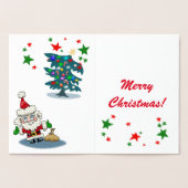Weihnachtsbaum Folienkarte (Innenseite)