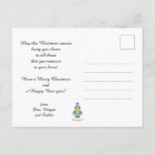 🎄 Weihnachtsbaum Folklore grün Feiertag Postkarte (Rückseite)