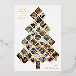 Weihnachtsbaum-Foto - 36 Foto Folieneinladung