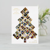 Weihnachtsbaum-Foto - 36 Foto Folieneinladung (Stehend vorne)