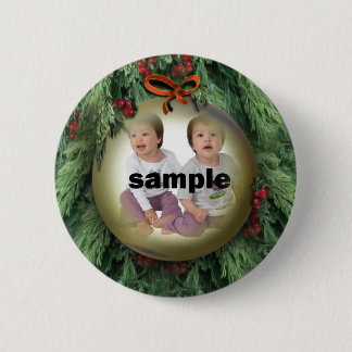 Weihnachtsbaum-Foto Button