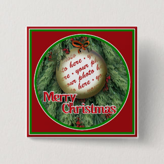 Weihnachtsbaum-Foto Button