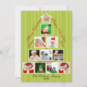 Weihnachtsbaum Foto Collage Urlaub Feiertagskarte (Vorderseite)