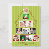 Weihnachtsbaum Foto Collage Urlaub Feiertagskarte (Vorderseite)