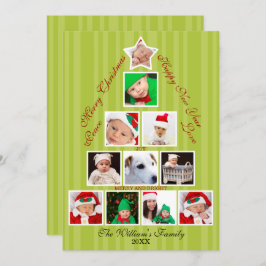 Weihnachtsbaum Foto Collage Urlaub Feiertagskarte