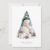Weihnachtsbaum Foto Collage Urlaubskarte Feiertagskarte (Vorderseite)