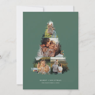 Weihnachtsbaum Foto Collage Urlaubskarte Feiertagskarte