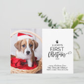 Weihnachtsbaum Foto des Hauses Feiertagskarte (Stehend Vorderseite)