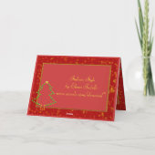 Weihnachtsbaum Foto Frame Card Feiertagskarte (Rückseite)