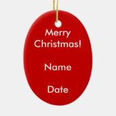 Weihnachtsbaum-Foto Funny Real Tree Zitat Keramikornament (Hinten)