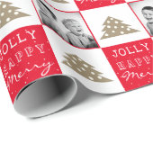 Weihnachtsbaum-Foto Geschenkpapier (Rolleneckpunkt)