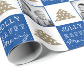 Weihnachtsbaum-Foto Geschenkpapier (Rolleneckpunkt)
