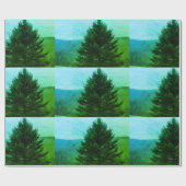 Weihnachtsbaum-Foto Geschenkpapier (Flach)