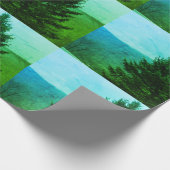 Weihnachtsbaum-Foto Geschenkpapier (Ecke)
