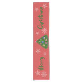 Weihnachtsbaum-Foto Kurzer Tischläufer (Vorderseite)