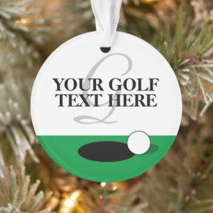 Weihnachtsbaum-Foto-Ornament-Geschenk für Golfspie Ornament